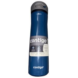 Contigo Ashland Chill 2.0 Stainless Steel AUTOSPOUT Lid, 24 oz Blue Corn